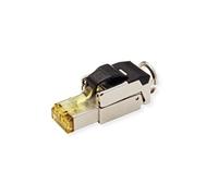 Roline 21.17.0323 Connecteur De Fils Rj45 Noir, Métallique