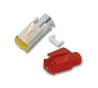 Connecteur RJ45 Hirose STP, TM31 rouge, 100 -- pièces, 3 éléments, Cat.6A