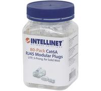 Connecteur RJ45 mâle Intellinet 790659 transparent - Contacts plaqués or 15 µ - Câble réseau UTP