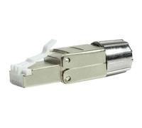 LogiLink MP0080-CAT MP0080 Fiche RJ45 CAT 8.1-EconLine, gris, acier inoxydable