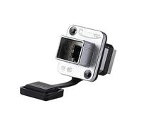 Connecteur RJ45, prise de courant, montage sur panneau, extérieur, étanche IP67, métal