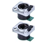 Connecteur RJ45 Rond Étanche 2 Pièces, Isolant Durable en PA, Panneau PCB avec Protection IP67 - Haute Résistance au Feu, Usage Aéronautique, Compatible Câbles 24-26AWG