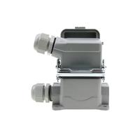 Connecteur robuste HDC-HE-06, prise aviation industrielle étanche à 6 broches avec couvercle de protection, 500 V, 16 A(Side Line High Base)