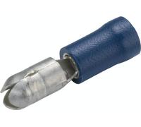 Connecteur rond Connecteur à pincement isolé Section : 1,5 - 2,5 mm², Dimension du connecteur : Ø 5 mm, bleu (HELLA) Vendu uniquement en paquet de 100 pièces, prix par 100 pièces