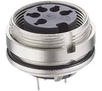 Connecteur rond DIN embase femelle, verticale Lumberg 0307 08 Nombre de pôles: 8 argent 1 pc(s)