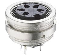 Connecteur rond DIN embase femelle, verticale Lumberg KFR 40 Nombre de pôles: 4 argent 1 pc(s)