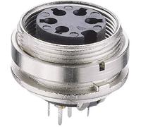 Connecteur rond DIN embase femelle, verticale Lumberg KGR 40 Nombre de pôles: 4 argent 1 pc(s)