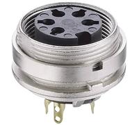 Connecteur rond DIN embase femelle, verticale Lumberg KGV 50 Nombre de pôles: 5 argent 1 pc(s)