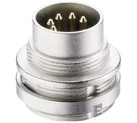 Connecteur rond DIN embase mâle verticale Lumberg 0314 03 Nombre de pôles: 3 argent 1 pc(s)