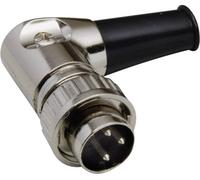 Connecteur rond DIN mâle, coudé BKL Electronic 0202022 Nombre de pôles: 3 argent 1 pc(s)