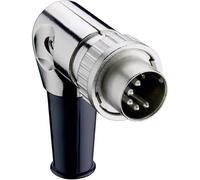 Connecteur rond DIN mâle, coudé Lumberg 0134 07-1 Nombre de pôles: 7 argent 1 pc(s)