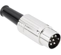 Connecteur rond DIN mâle, droit BKL Electronic 0208026 Nombre de pôles: 8 argent 1 pc(s)