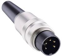 Connecteur rond DIN mâle, droit Lumberg SV 50/6 Nombre de pôles: 5 argent 1 pc(s)