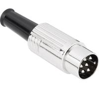 Connecteur rond DIN mâle, droit TRU COMPONENTS 1578941 Nombre de pôles: 3 argent 1 pc(s)