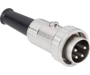 Connecteur rond DIN mâle, droit TRU COMPONENTS TC-2528003 Nombre de pôles: 5 argent 100 pc(s)