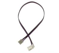 Connecteur RVB avec câble de 30 cm pour bande LED RVB 10 mm - Connecteur à clip - Rallonge RVB