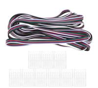 Connecteur sans Soudure pour Bande LED 10mm, 5 Broches RGB | Kit de Connecteurs Transparents, Installation Facile, PP ABS Cuivre, pour Rubans Lumineux et Câbles
