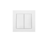 Connecteur SANTRA 2x marches sans cadre encastré blanc 4118-10