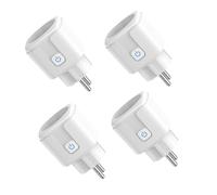 Connecteur Schuko type C avec interrupteur on/off, certifié vde, 250V/16A, plastique PC de qualité, connecteur de contact de protection, robuste et sûr pour les appareils ménagers (4 PACK)