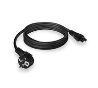 Connecteur Secteur CEE7/7 mâle (coudé) - C5 Noir 2m