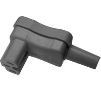 Connecteur secteur Kaiser 793/gr femelle, coudé Nombre total de pôles: 2 + PE 10 A gris
