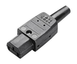 Connecteur secteur Kaiser 794/sw 794 Série 794 femelle, droit Nbr total de pôles: 2 + PE 10 A noir 1 pc(s)