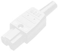 Connecteur secteur série (connecteur réseau) 789 Kaiser 789/ws/C femelle, droit Nombre total de pôles: 2 + PE 10 A blanc