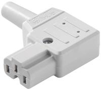 Connecteur secteur série (connecteur réseau) 792 Kaiser 792/gr/C femelle, coudé Nombre total de pôles: 2 + PE 10 A gris