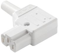 Connecteur secteur série (connecteur réseau) 792 Kaiser 792/ws/C femelle, coudé Nombre total de pôles: 2 + PE 10 A blanc 1 pc(s)
