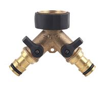 Connecteur séparateur de robinet pour tuyau d'arrosage en cuivre G1 FNPT DN25, entrée femelle 3/4 pouces BSP, sortie de mamelon, connexion rapide pour l'irrigation de la pelouse