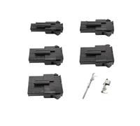 Connecteur SM noir à pas de 2.54mm, 2/3/4/5/6/7/8 broches, mâle et femelle, connecteur de fil de coque, terminal de sertissage de coque en plastique(3Pin,30Set)