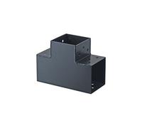 Connecteur emboitable T 90x90 mm angle 90° pour poteau bois - Suki