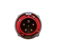 Connecteur tableau blanc 63A 5P 400V rouge IP67 POWER TWIST 635-6
