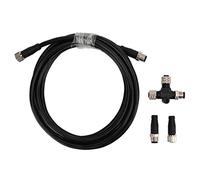 Connecteur Tee Câble Backbone Drop 5 Pin M12 Étanche IP67, Kit Terminator pour Réseaux NMEA 2000 - Haute Compatibilité, Résistance Marine, Transmission Stable