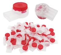 Connecteur Telephone, CTRICALVER 50 piècesConnecteur Fil Telephone, UR2 Connecteur, Connecteurs de Câble 3 Ports / 3 noyaux (Rouge)