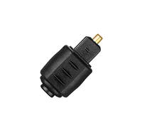 Connecteur Toslink Adaptateur Audio Optique Noir Mini Toslink Optique Prise Jack Femelle 3,5 mm vers Adaptateur Audio Numérique Toslink Mâle pour Une Excellente Qualité Audio