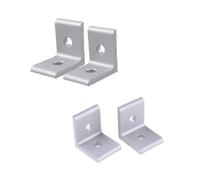 Connecteur type L 90 degrés 2020 3030 4040 3060 4080, support d'angle d'angle, bande de connexion for profilé en aluminium, 10 pièces/lot(2020 series x 2holes)