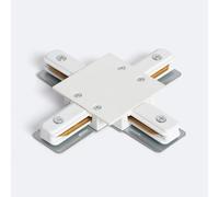 Connecteur Type X Pour Rail Monophasé Borgia Encastré Aluminium Noir