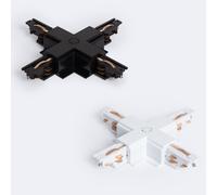 Connecteur Type X pour Rail Triphasé DALI Track Encastré Aluminium