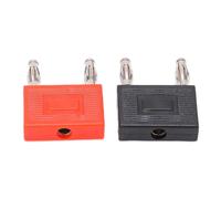 Connecteur U37 à double rangée de fiches bananes de 4 mm, adaptateur 1 vers 2, connecteur de câble DIY, espacement de 16 mm