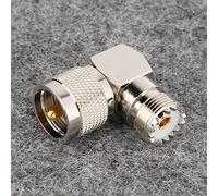 Connecteur UHF à Angle Droit PL259 à SO239, 2 Pièces, en Laiton de qualité Supérieure pour Une connectivité de Signal élevée