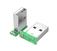Connecteur USB 2.0 PCB Mount USB 4 broches/USB C 5 broches PCB Mount Socket 90 degrés Assortiment d'adaptateurs de rechange pour téléphone