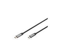 Digitus Câble USB-C vers USB-C – USB 3.0 Gen1 – PD 60W – 1 m – 4K – Noir