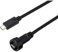 Connecteur USB-C® 3.1 sur fiche IP67 (filetage) Câble 0,5 m TC-E10T-MT3.1-MWA/NWA-0.5PV-S Câble en plastique étanche TC-13543588 TRU COMPONENTS Contenu: 1 pc(s)