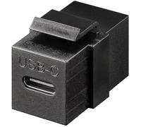 goobay Adaptateur USB-C femelle - USB 3.2 Gen 2 (10 Gb/s), Noir