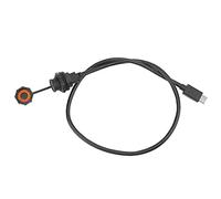 Connecteur USB E10TPC - BF - F/TPC - A - M, IP68 Type - C Connecteur Mâle Femelle avec Prise de Câble, Coque Thermoplastique PA66 pour Équipement Mécanique, Extérieur D (1M)