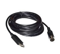 CONNECTEUR USB VERS DIN 8 BROCHES MÂLE CONVERTISSEUR RS232 CÂBLE DE COMMUNICATION PARAMÈTRE SÉRIE for RÉFRACTOMÈTRE VERS PC