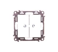Legrand VALENA LIFE Interrupteur d'escalier avec rétro-éclairage blanc (752109), Bouton + interrupteur, Blanc