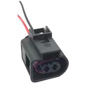 Connecteur véhicule Compatible Avec A3 A4 A5 A6 Q7 TT Connecteur Mâle Femelle Étanche À 2 Broches De 3,5 Mm Pour Klaxon Injecteur De Carburant Faisceau De Câbles(2p female)