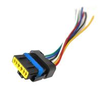 Connecteur véhicule Compatible avec Nissan pour Interstar 2006 2007 2008 2009 2010-2017 feu arrière lampe connecteur 6 broches queue de cochon prise faisceau de câbles